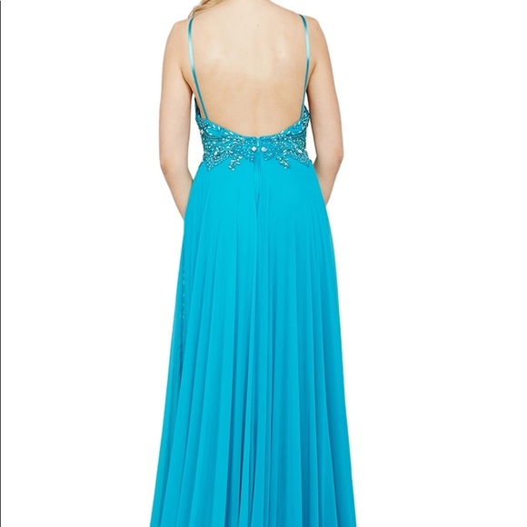 NWT Jovani Hot Pink Dress. 24377 - Picture 2 of 2